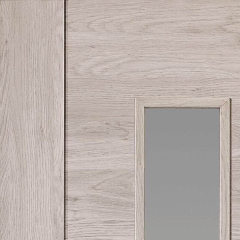 Alabama Light Grey Glazed Laminate Internal Door