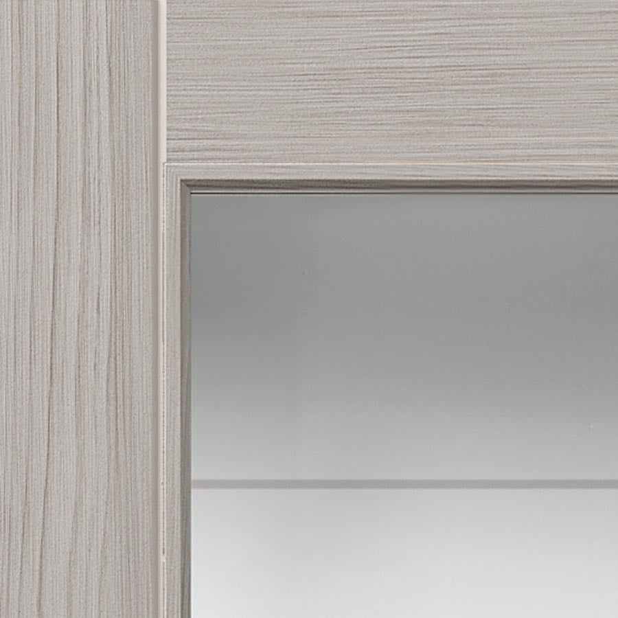 Tigris Light Grey Full Glazed Laminate Internal Door