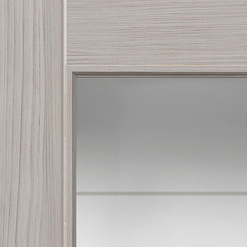 Tigris Light Grey Full Glazed Laminate Internal Door