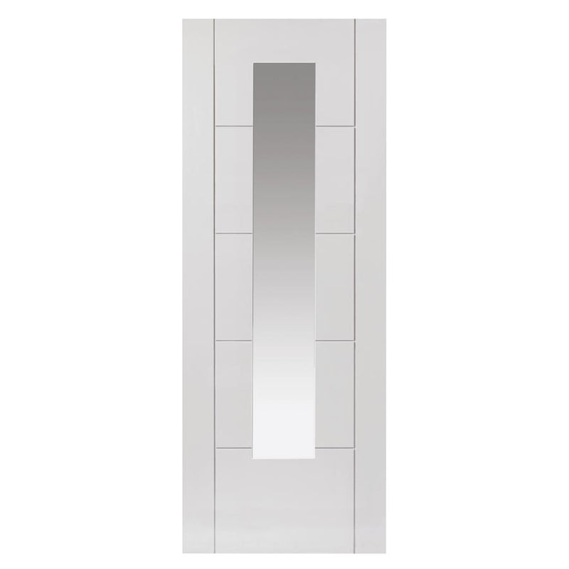Tigris White Slim Glazed Primed Internal Door