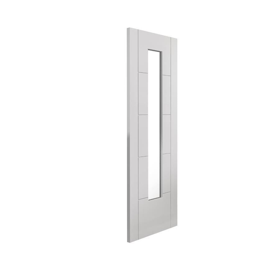 Tigris White Slim Glazed Primed Internal Door