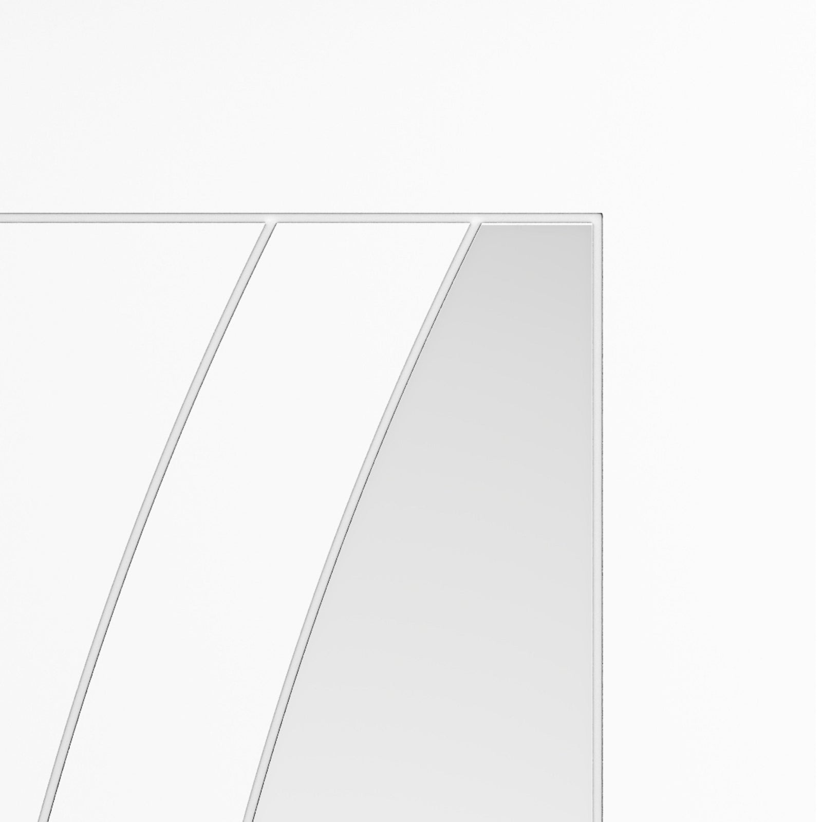 Sicily White Primed Clear Glazed Internal Door