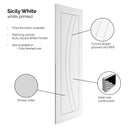 Sicily White Primed Internal Fire Door