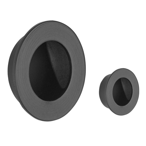 Flush Door Pull Pack Matt Black