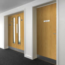Oak Veneered Flush Internal Fire Door