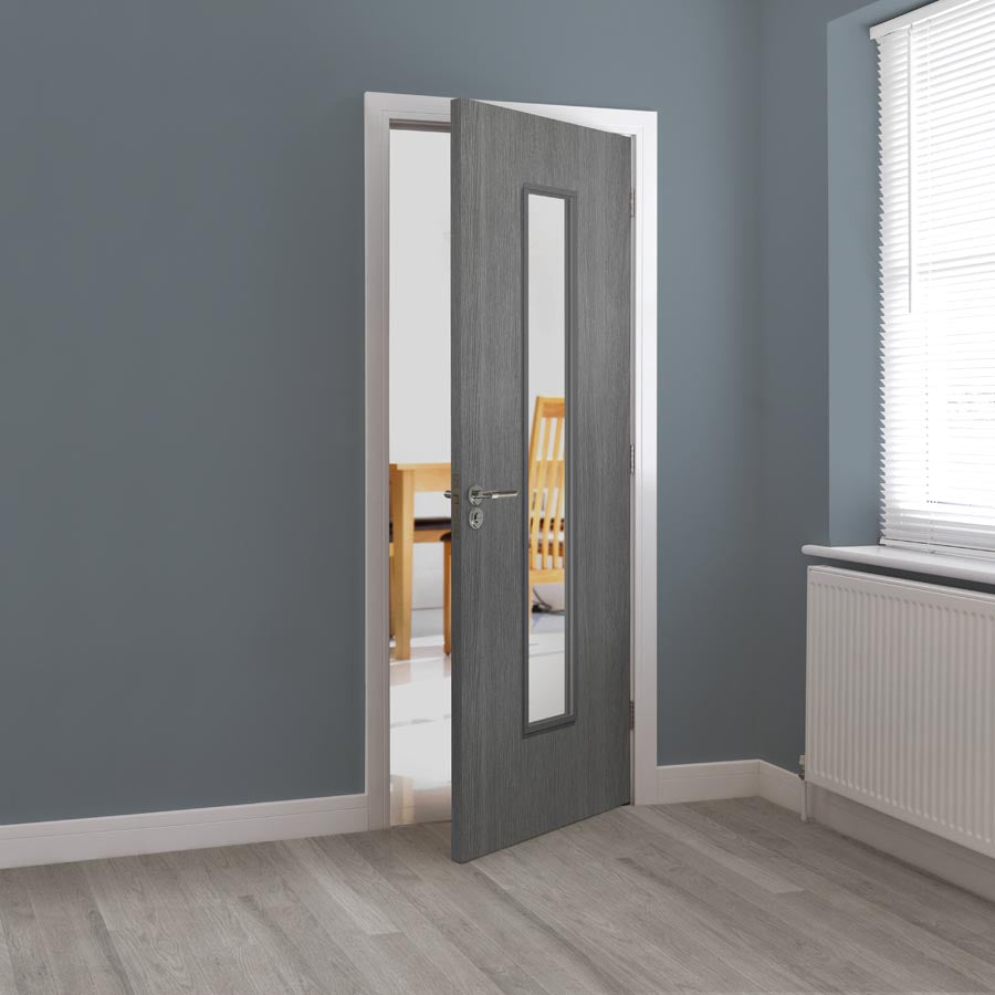 Pintado Grey Glazed Laminate Internal Door