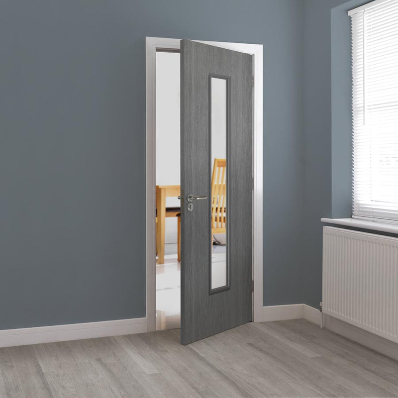 Pintado Grey Glazed Laminate Internal Door