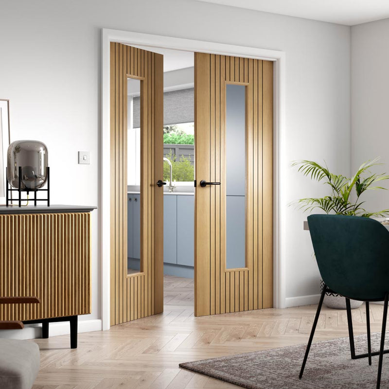 Aria Oak Glazed Internal Door