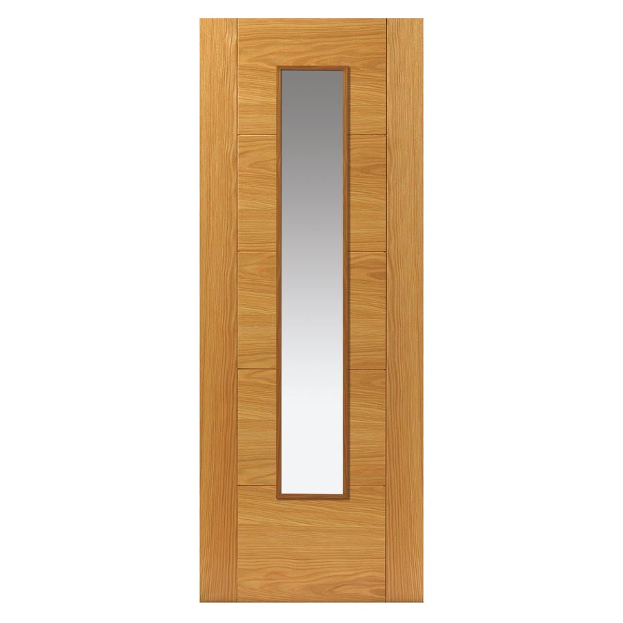 Tigris Oak Slim Glazed Internal Door