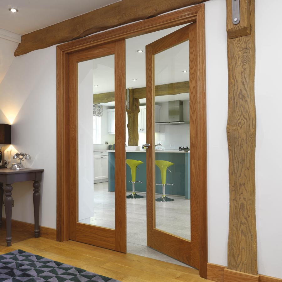 Fuji Oak Glazed Internal Door