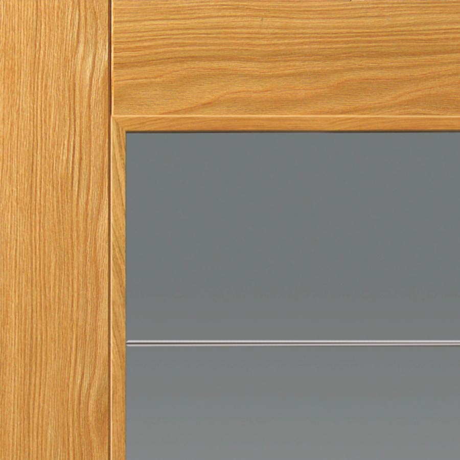 Tigris Oak Full Glazed Internal Door