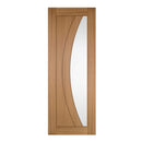 Sicily Oak Clear Glazed Pre-Finished Internal Door