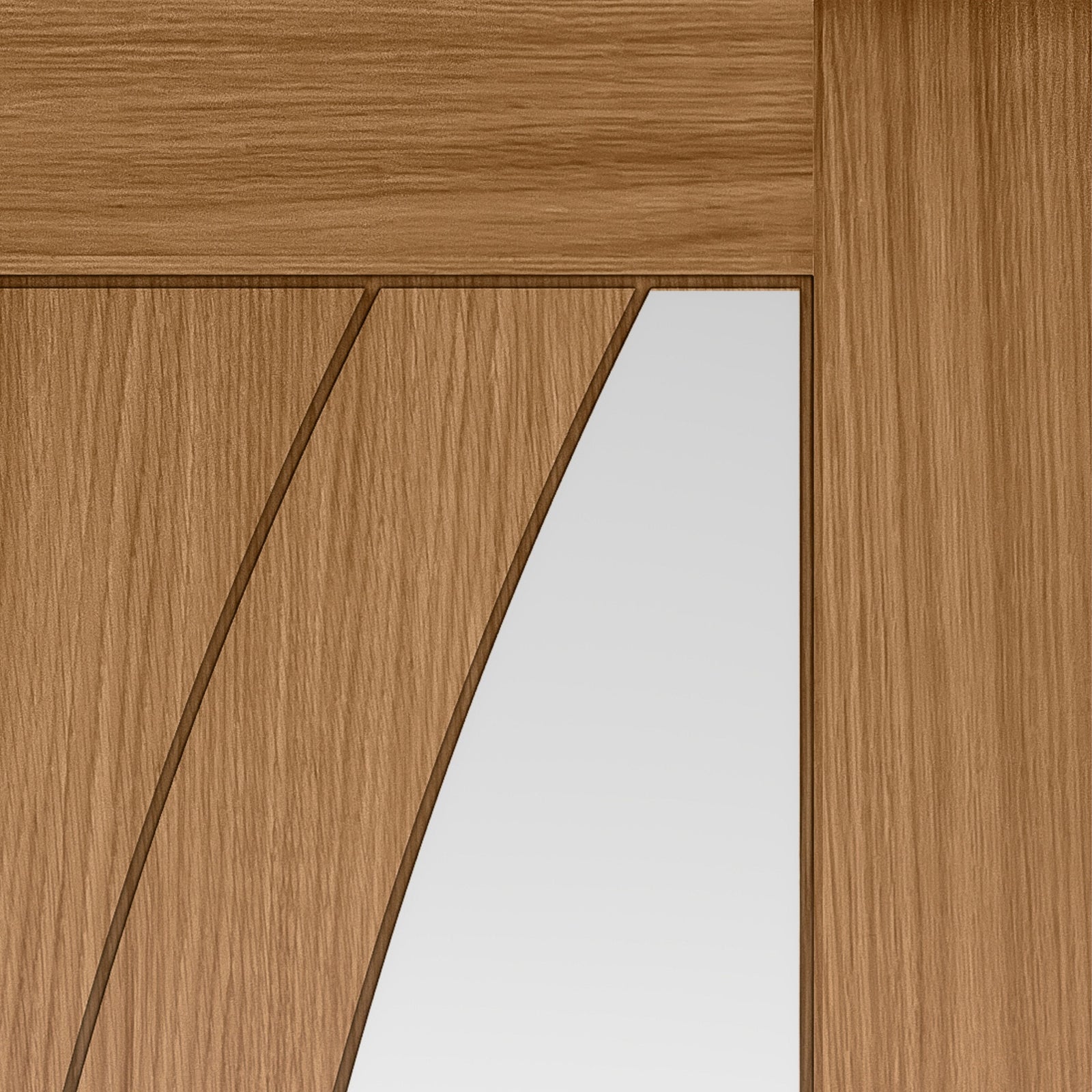Sicily Oak Clear Glazed Pre-Finished Internal Door
