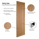 Sicily Oak Pre-Finished Internal Door