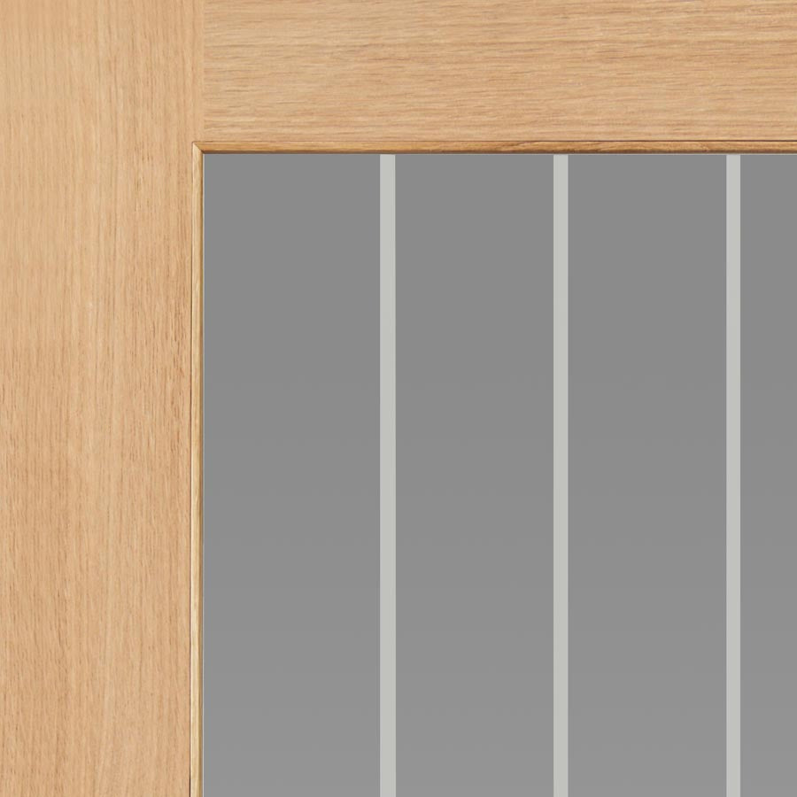 Thames Oak 1 Light Oak Unfinished Internal Door