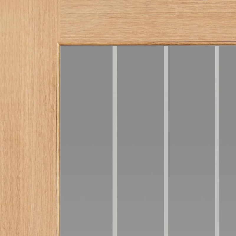 Thames Oak 1 Light Oak Unfinished Internal Door