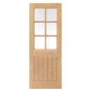 Thames Oak 6 Light Unfinished Internal Door