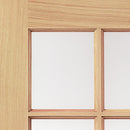 Thames Oak 6 Light Unfinished Internal Door