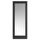 Cottage Black Glazed Internal Door
