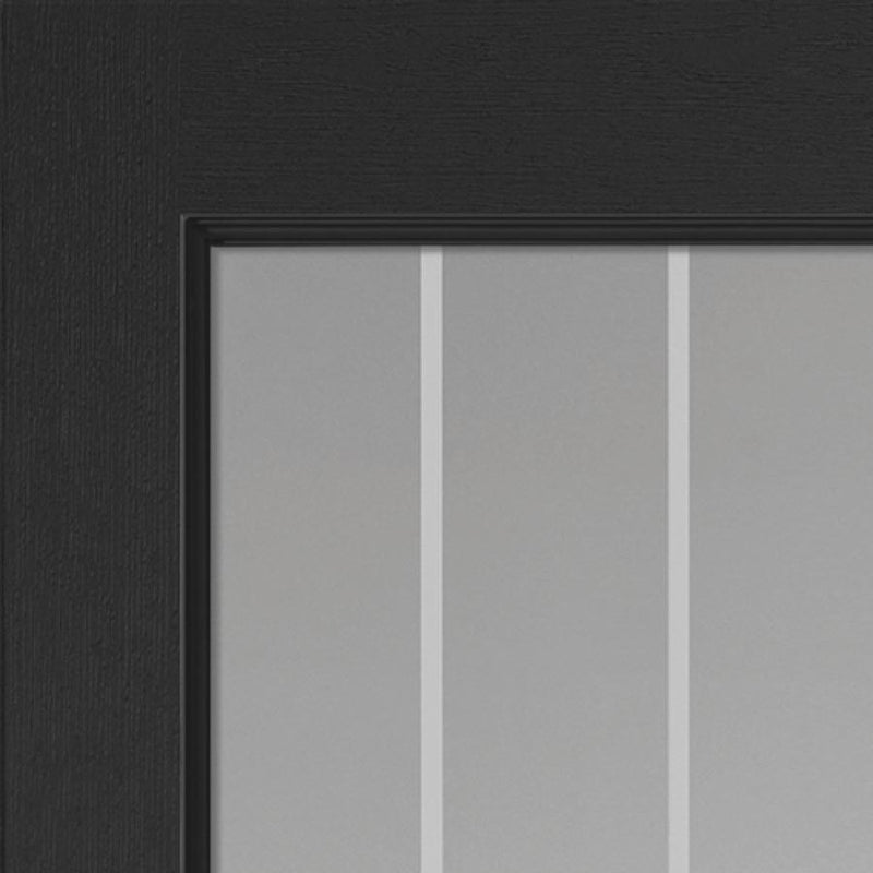 Cottage Black Glazed Internal Door
