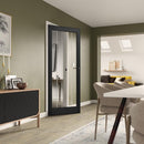 Cottage Black Glazed Internal Door