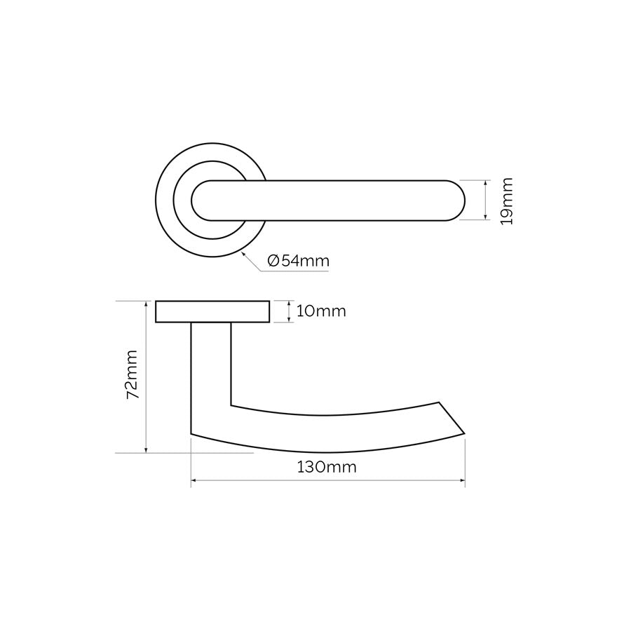Raven Polished Standard Latch Pack
