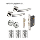 Raven Polished Privacy Latch Pack