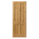 Rustic Oak 4 Panel Internal Door