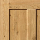 Rustic Oak 4 Panel Internal Door