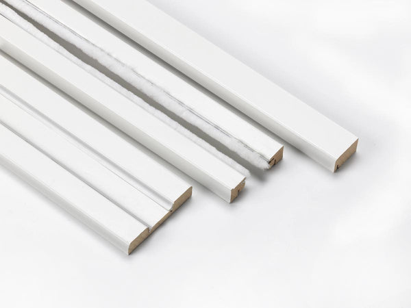 White Primed Single Pocket Door Kit