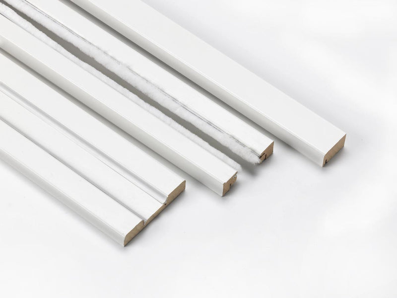 White Primed Single Pocket Door Kit