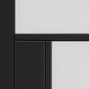 Cosmo Black Clear Glass Internal Door