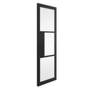 Cosmo Black Clear Glass Internal Door