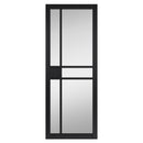 City Black Clear Glass Internal Door