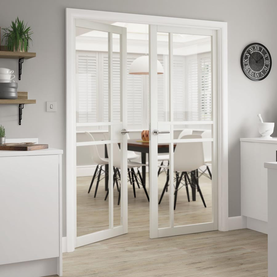 City White Clear Glazed Internal Door
