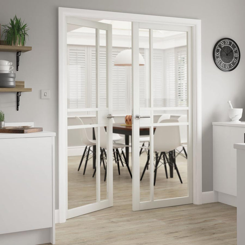 City White Clear Glazed Internal Door