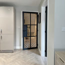 Civic Black Clear Glass Internal Door