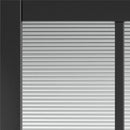 Civic Black Reeded Glass Internal Door