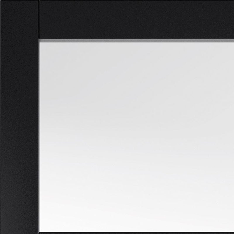 Metro Black Clear Glass Internal Door