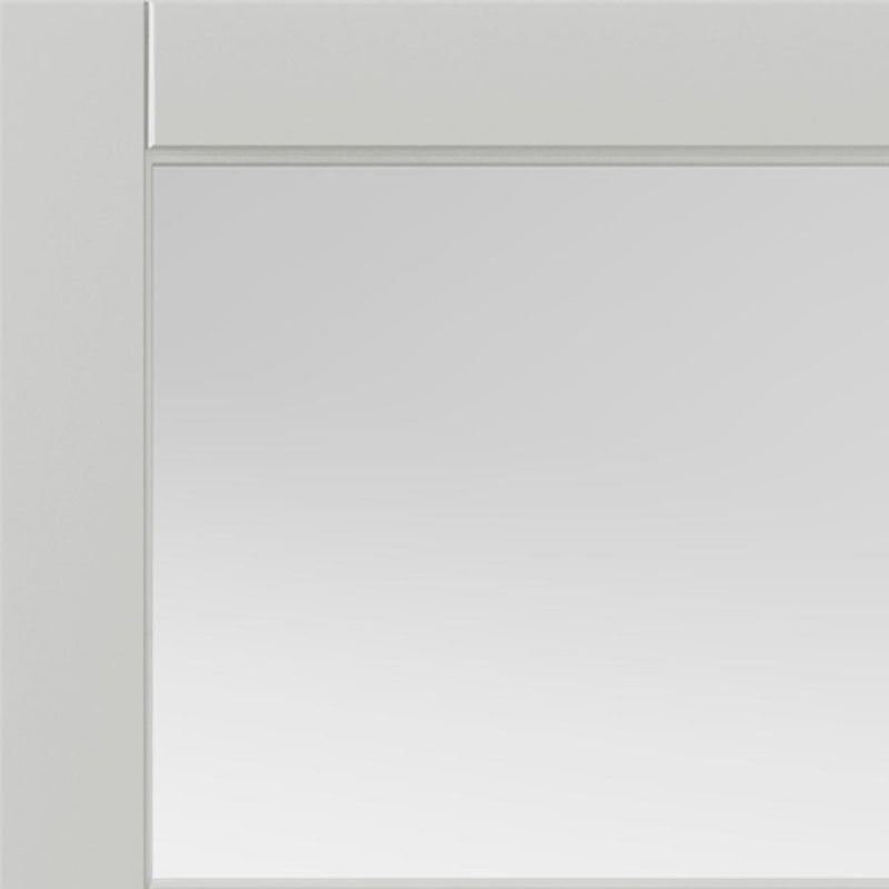 Metro White Clear Glazed Internal Door