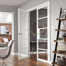 Metro White Clear Glazed Internal Door