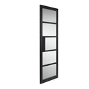Metro Black Reeded Glass Internal Door