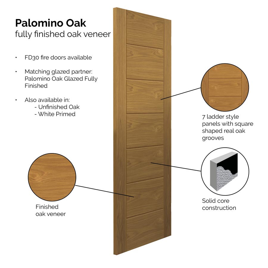 Palomino Oak Pre-Finished Internal Door