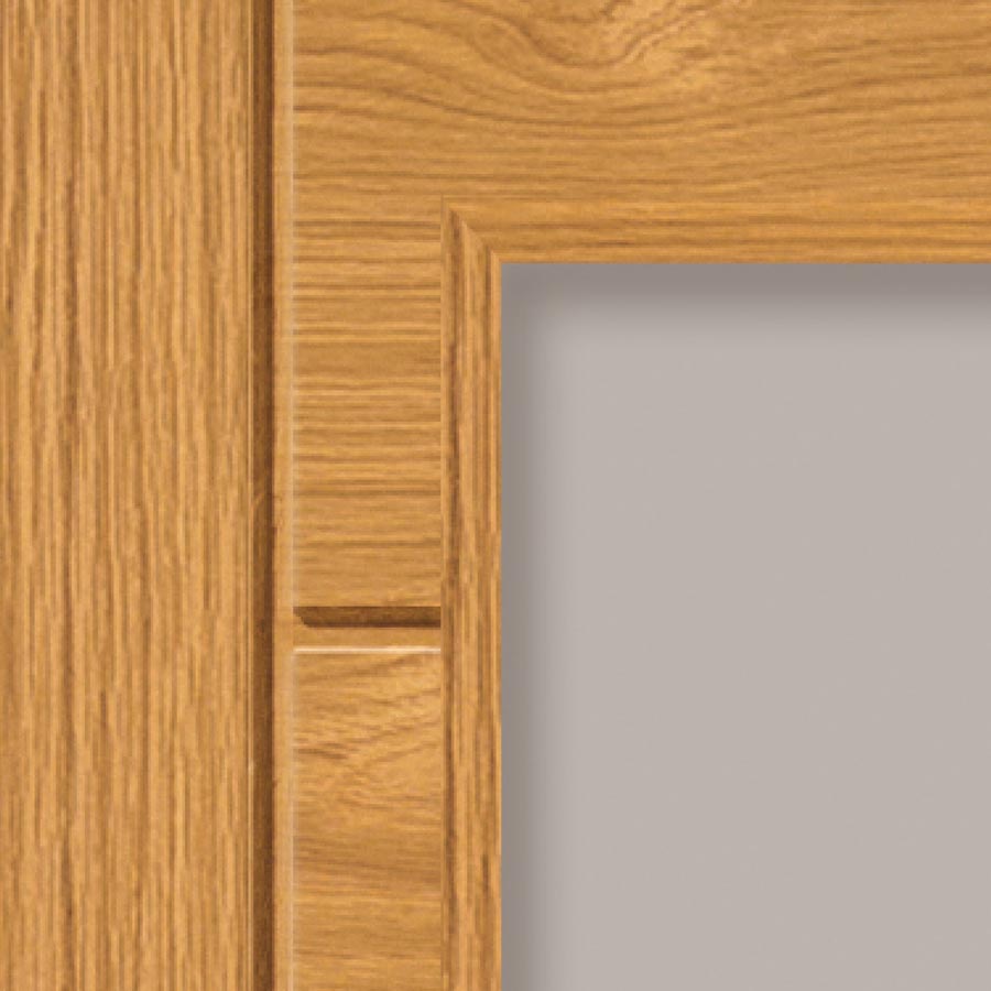 Palomino Oak Clear Glazed Pre-Finished Internal Door