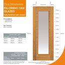 Palomino Oak Clear Glazed Pre-Finished Internal Door