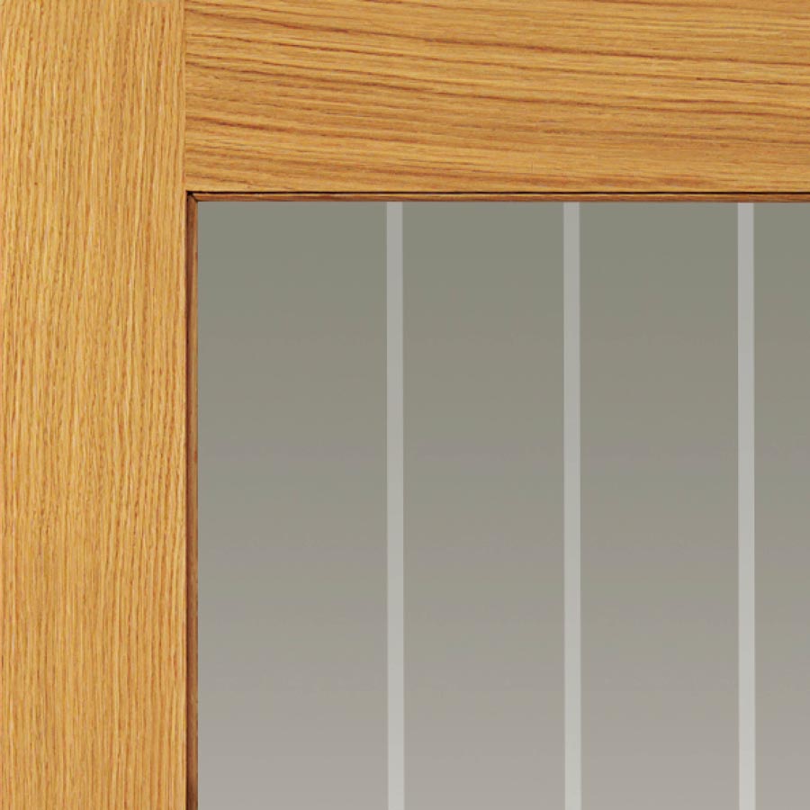 Thames Oak Half Light Glazed Pre-Finished Internal Door