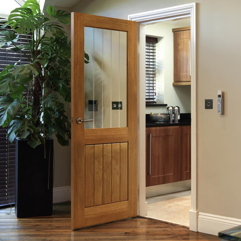 Thames Oak Half Light Glazed Pre-Finished Internal Door