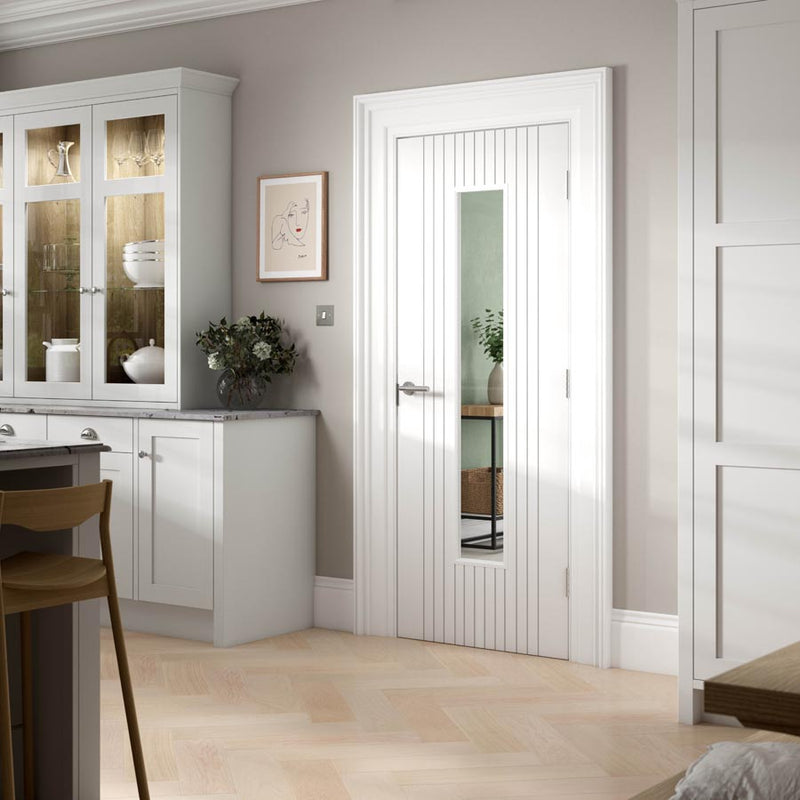 Aria White Glazed Internal Door