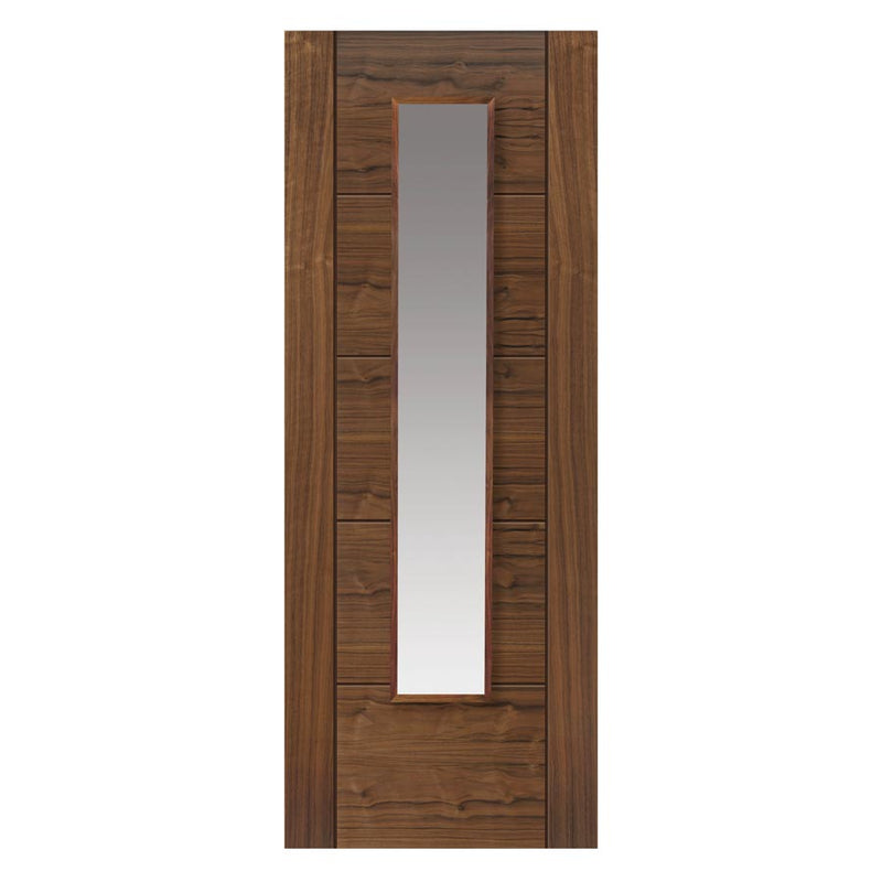 Tigris Walnut Slim Glazed Internal Door