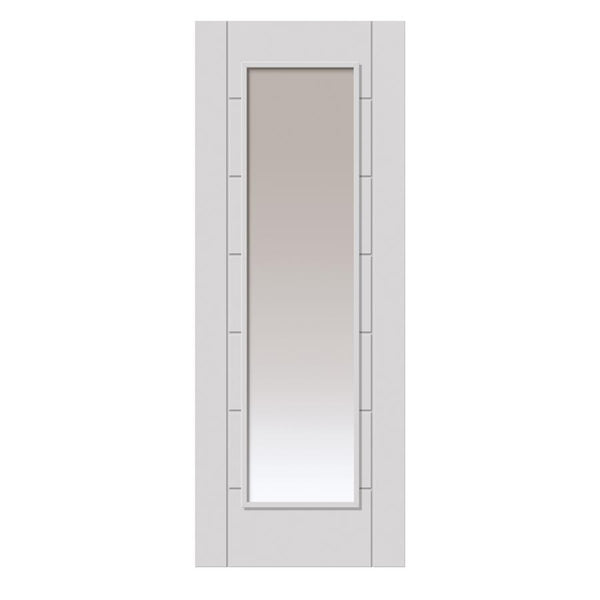 Palomino White Primed Clear Glazed Internal Door